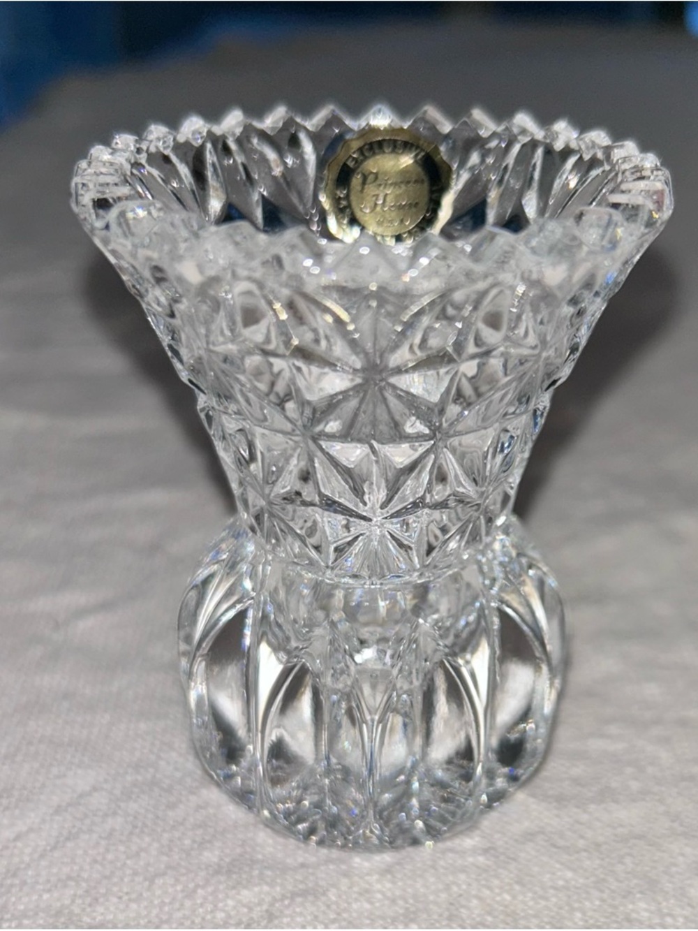 Vintage Princess house lead crystal toothpick holder